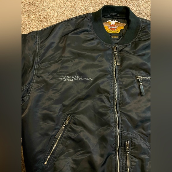HARLEY-DAVIDSON | Harley-Davidson Authentic Men’s Bomber Jacket | Size: XL - Picture 4 of 7